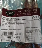 Saucisse sèche au piment d'Espelette