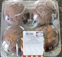 4 triple chocolate Muffins
