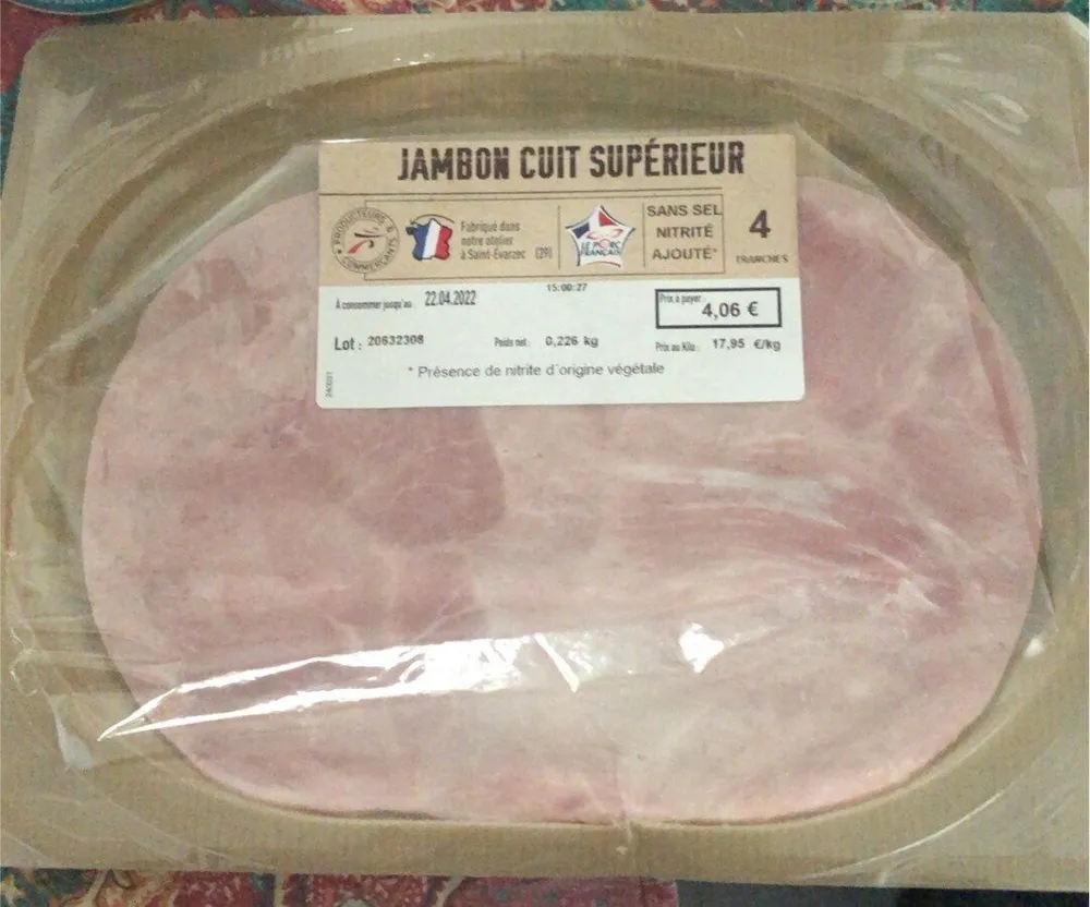 Jambon cuit supérieur