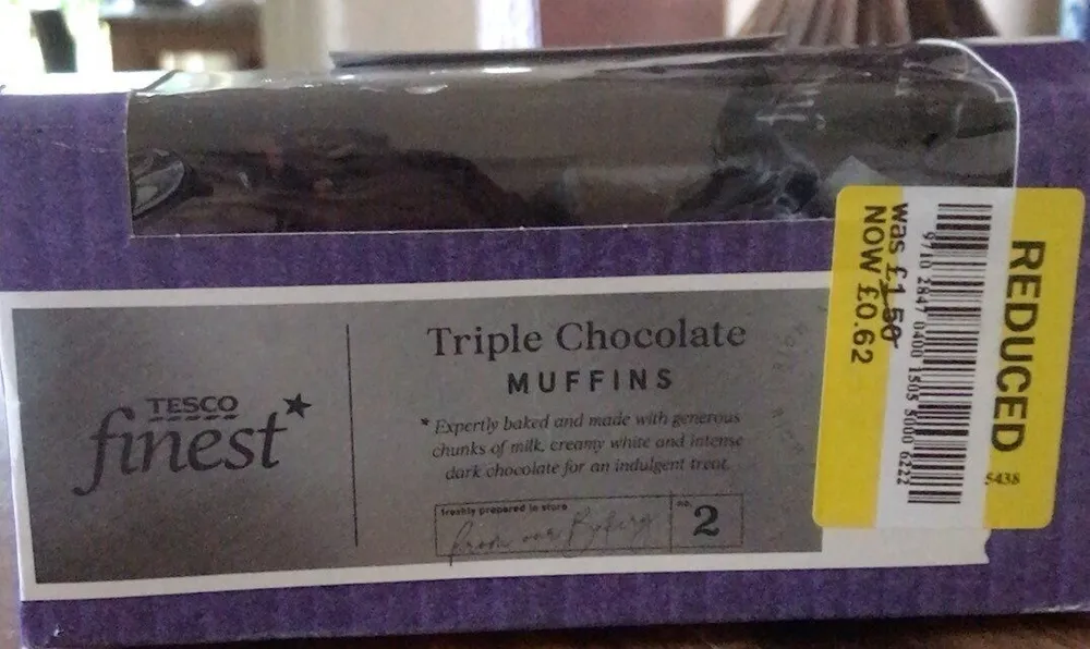Triple chocolate muffin