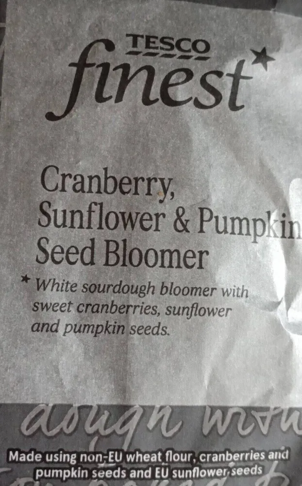 Cranberry, Sunflower & Pumpkin Seed Bloomer