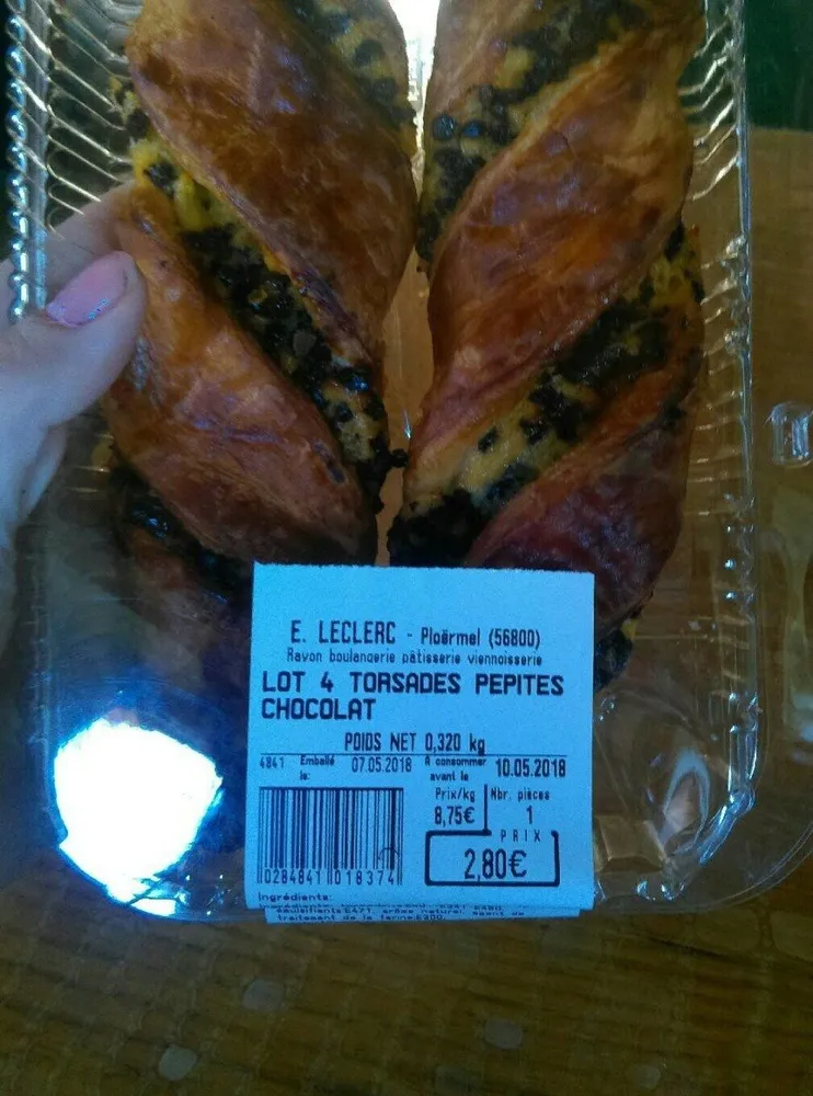 Torsades pépite de chocolat