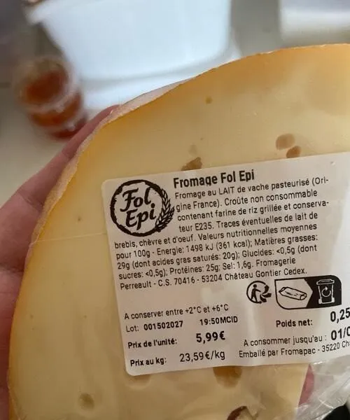 Fromage fol epi