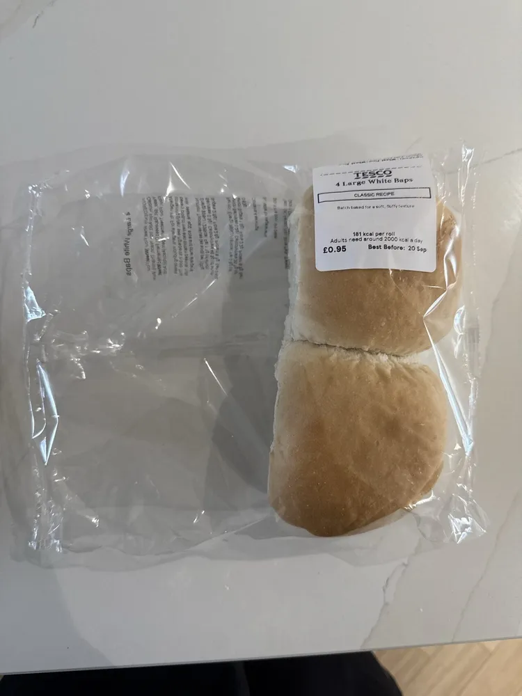 Tesco Bakery Baps
