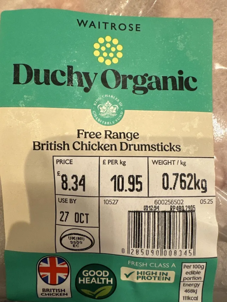 Free Range British Chicken Drumsticks