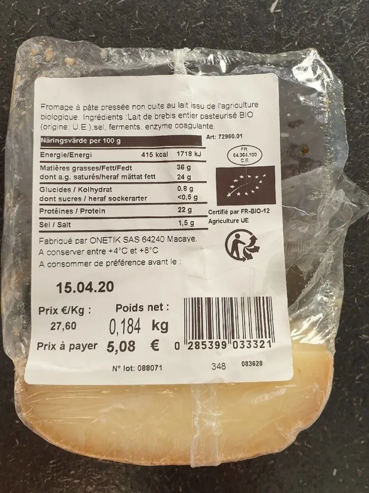 Brebis bio fromage