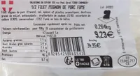 1/2 filet mignon de porc fume