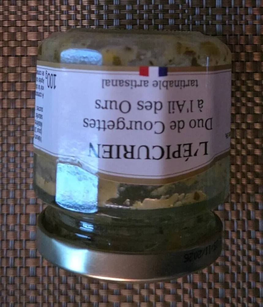 Duo de Courgettes à l'ail des ours (tartinable)