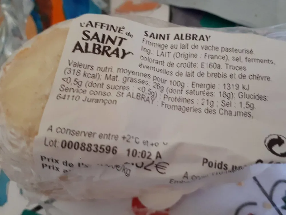 Fromage St Albray