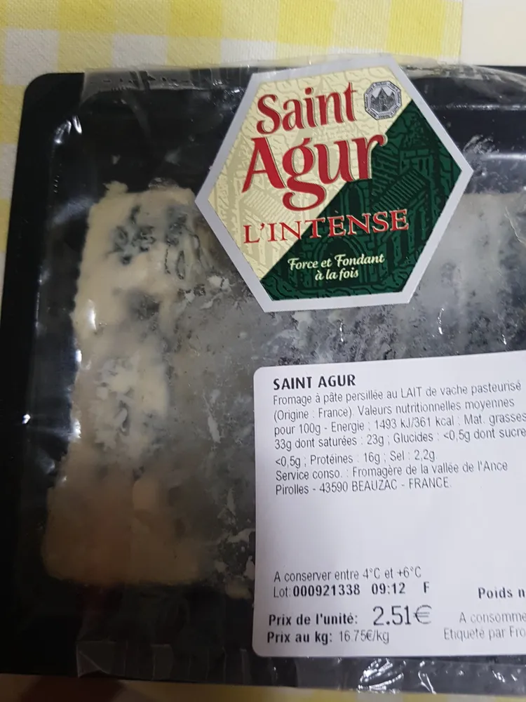 saint agur l'intense