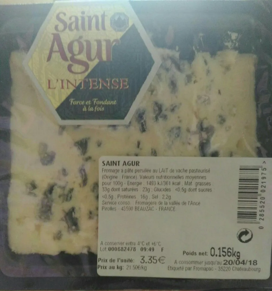 Saint-agur l'intense à la coupe