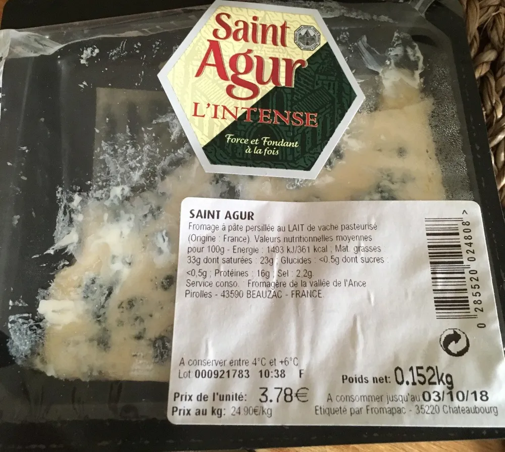 Saint Agur l'Intense