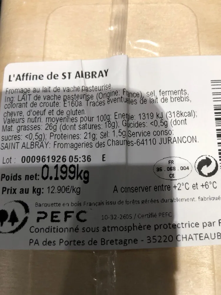 L'affiné de St Albray