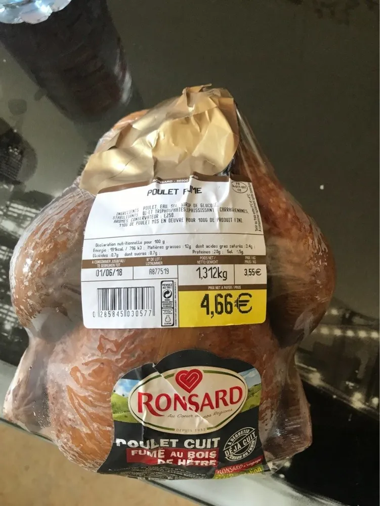 Poulet fume