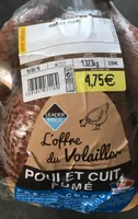 Poulet cuit fumé