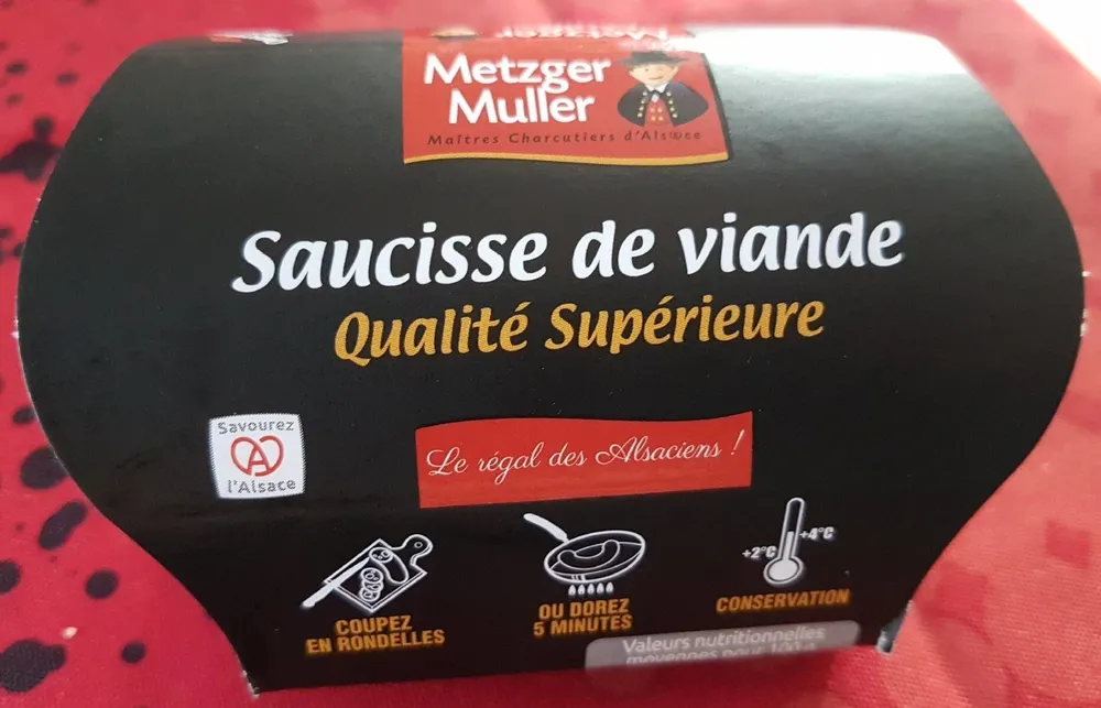 Saucisse de viande qualité supérieure