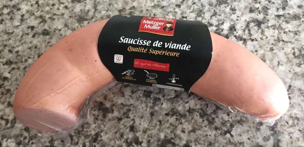 Saucisse de viande qualité supérieure demi-pièce