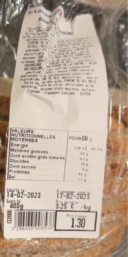 Boule de Campagne tranchée
