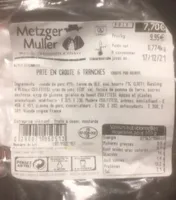 Pate en croute 6 Tranches croute put beurre