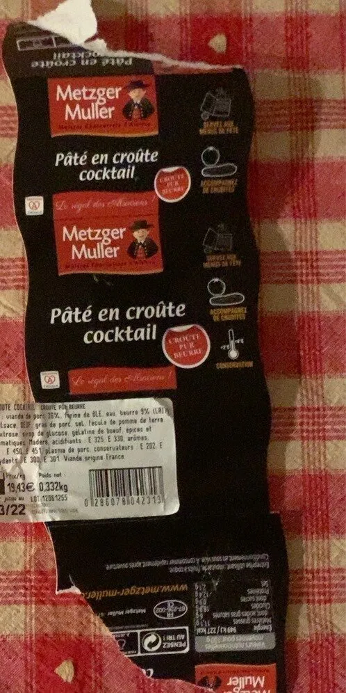 Pâté en croûte cocktail