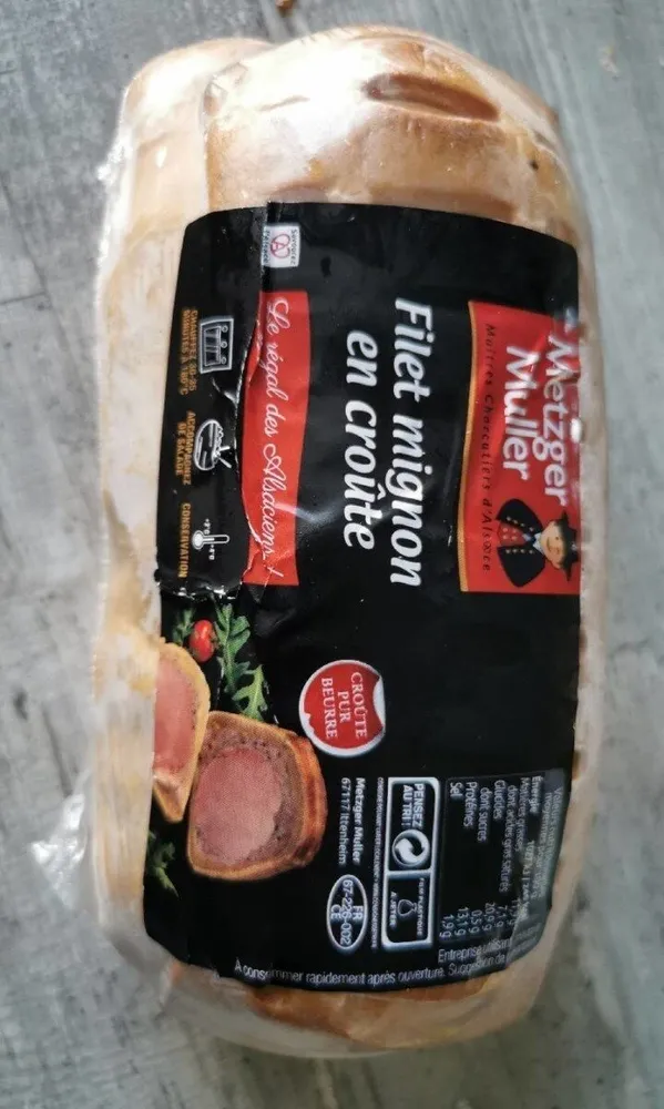 Filet mignon cuit fumé en croûte pur beurre