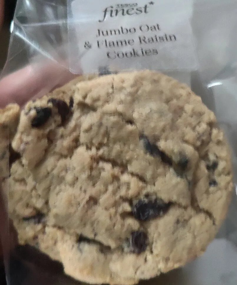 Finest Jumbo Oat & Flame Raisin Cookies