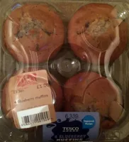 4 Blueberry Muffins