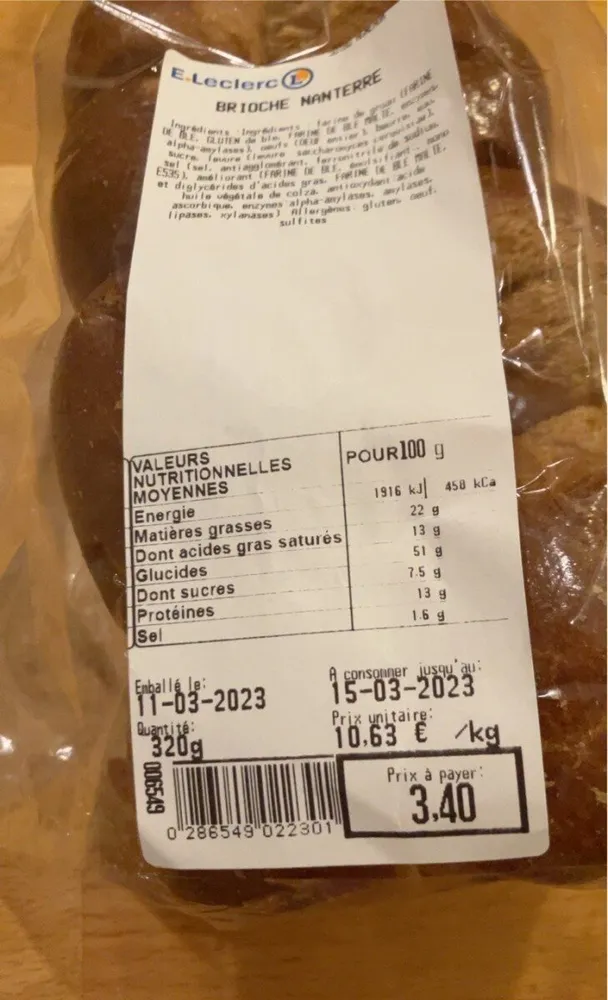 Brioche nanterre