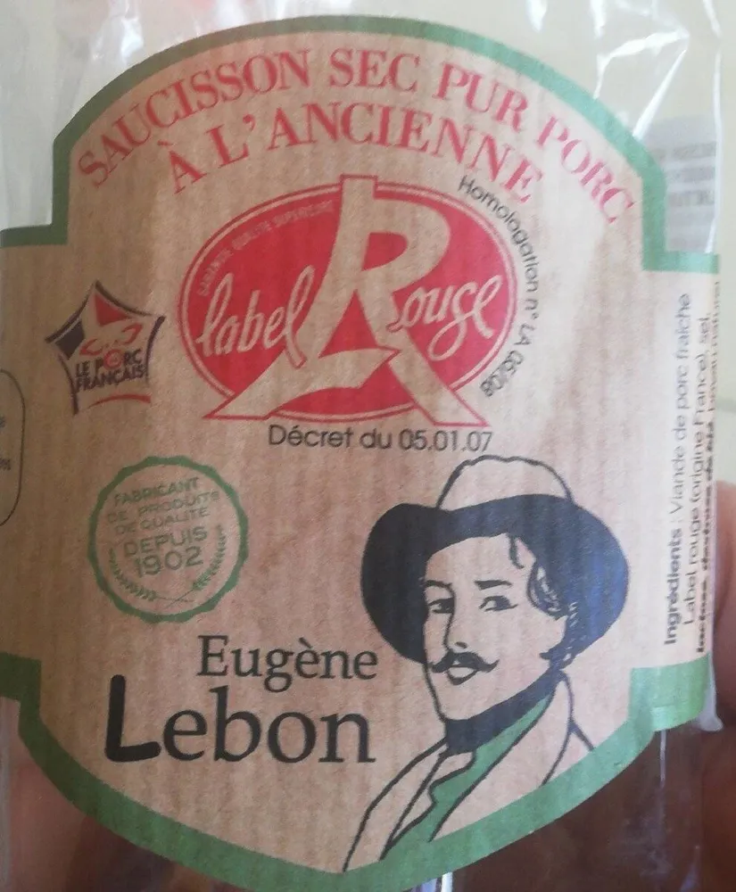 Saucisson sec pur porc à l'ancienne label rouge