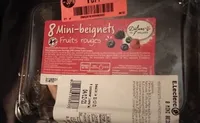 8 mini-beignets Fruits rouges