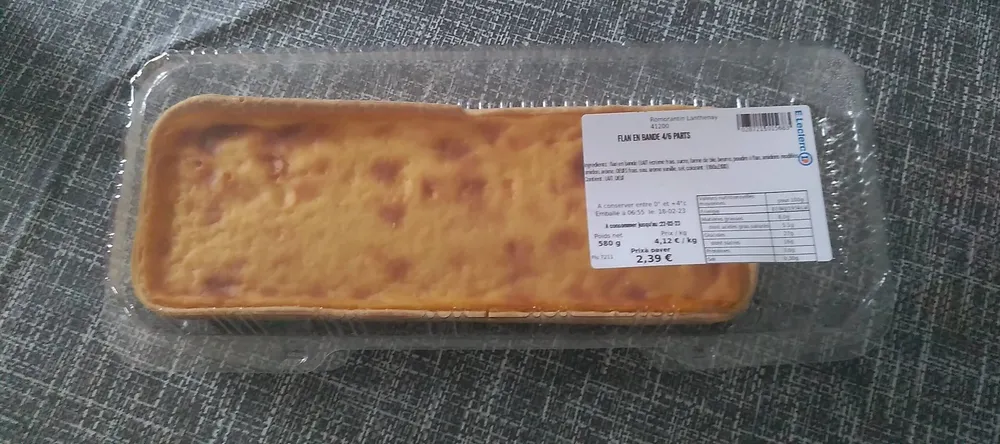 FLAN EN BANDE