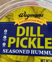 Dill pickle seasoned hummus