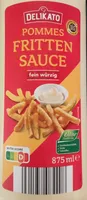 Pommes Fritten Sauce fein würzig