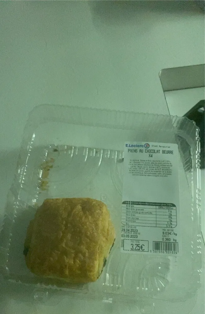 pains au chocolat beurre