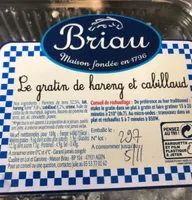 Le gratin de hareng et cabillaud
