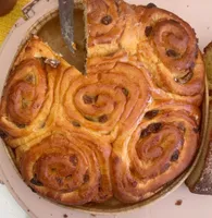 Chinois creme patissiere raisins