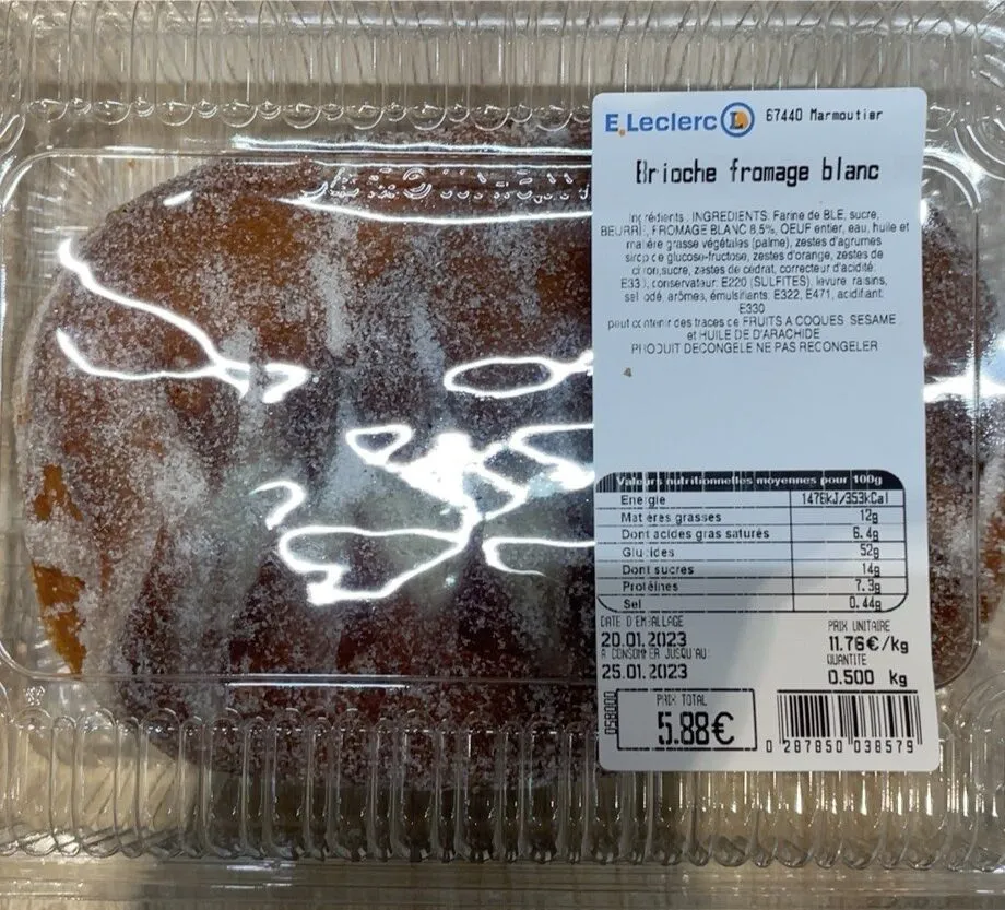 Brioche fromage blanc