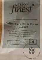 Salted caramel and pecan cookies