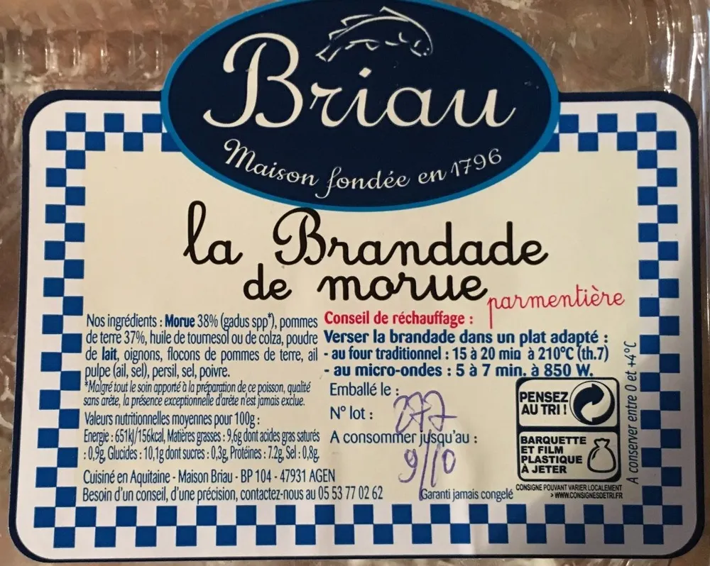 La brandade de morue parmentière