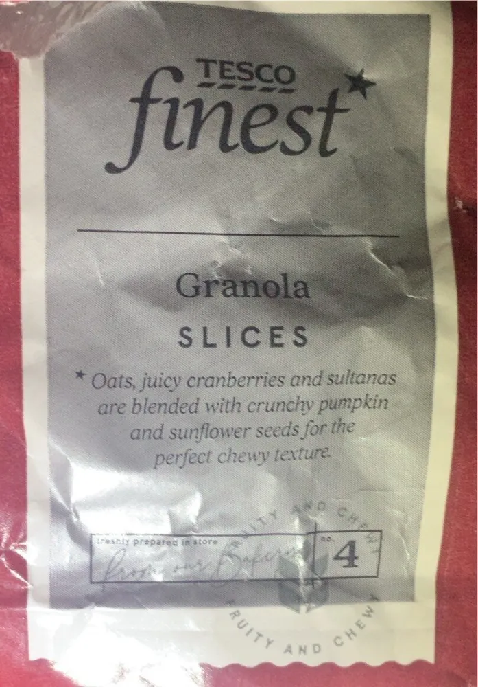 Granola slices