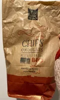 Chips ondulées allégées en sel