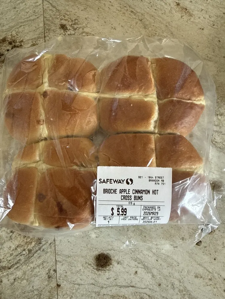 Brioche Apple Cinnamon Hot Cross Buns