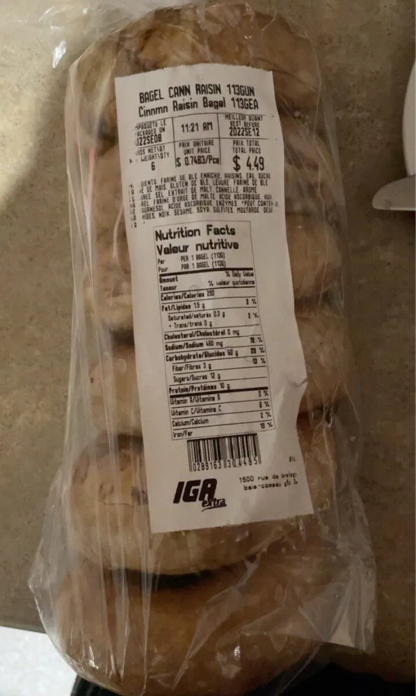 Bagel cann raisin
