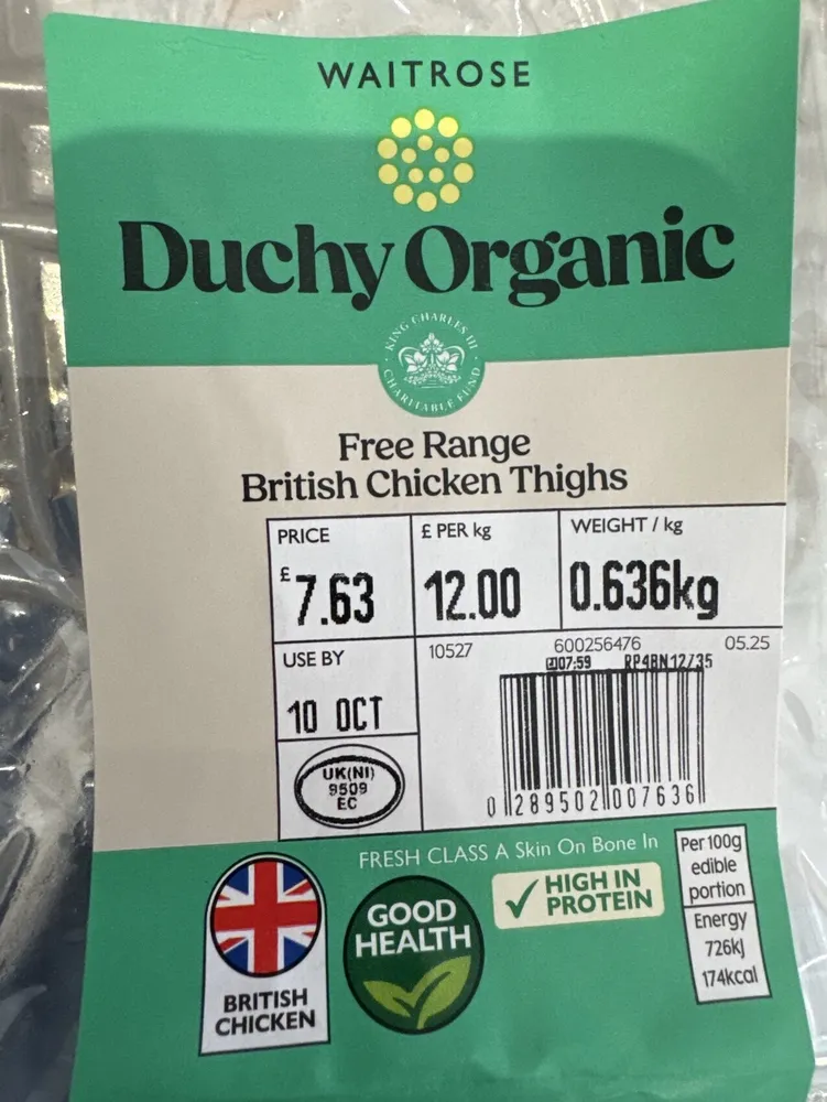 Free Range British Chicken Thighs