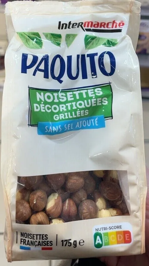 Noisehtes decortiquees grillées sans sel ajouté