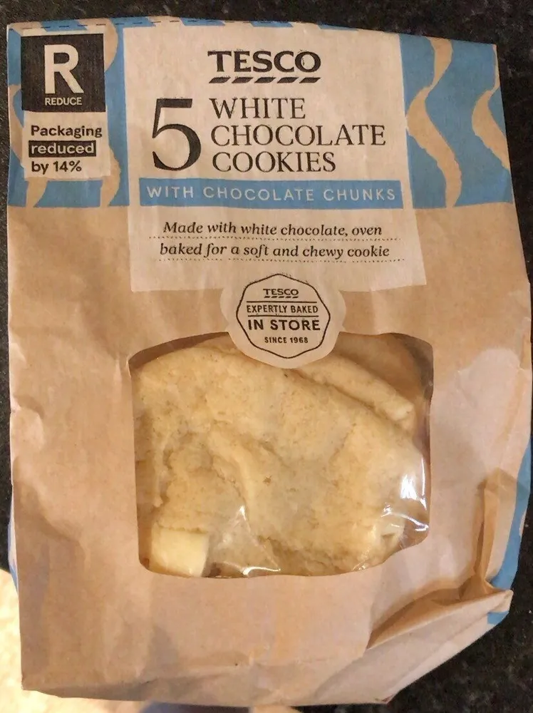 White chocolate cookies