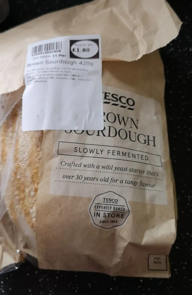 Brown sourdough bread