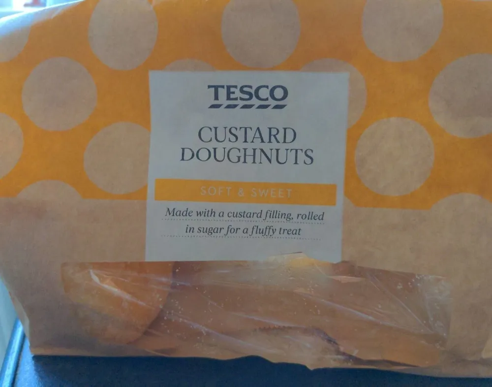 Tesco Custard Doughnuts