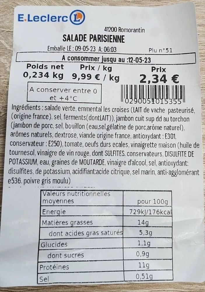 Salade parisienne