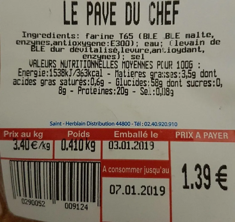 Le pavé du chef